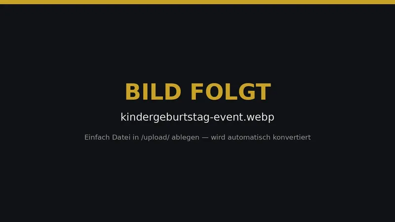 Komplett-Paket Kindergeburtstag mit DJ, Hüpfburg, Charakter-Walk-Act und Catering für unvergessliche Kindergeburtstage in Norddeutschland.