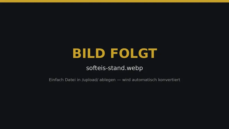 Softeis-Stand mit cremigem Vanille- und Schoko-Softeis für Sommerfeste, Kindergeburtstage und Stadtfeste in Lübeck, Hamburg und Norddeutschland.