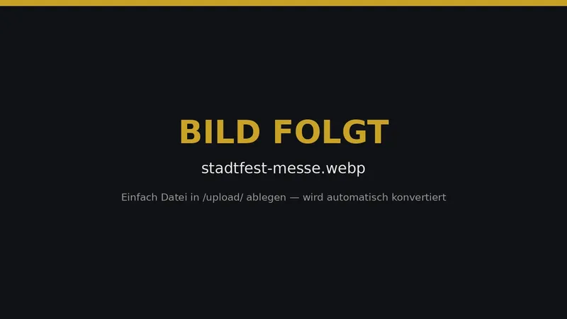 DJ-Auftritt von DJ Hanseatic auf einem Stadtfest oder einer Messe in Norddeutschland mit professioneller Großtechnik und energiegeladener Stimmung.